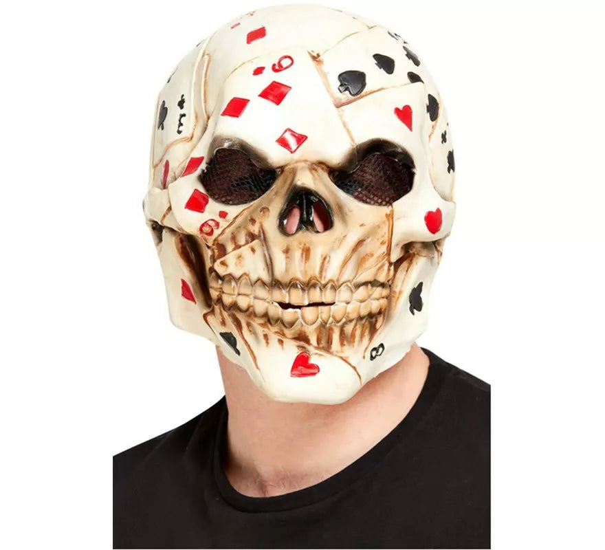 Translation missing: en.Máscara de Calavera con cara de póquer de látex