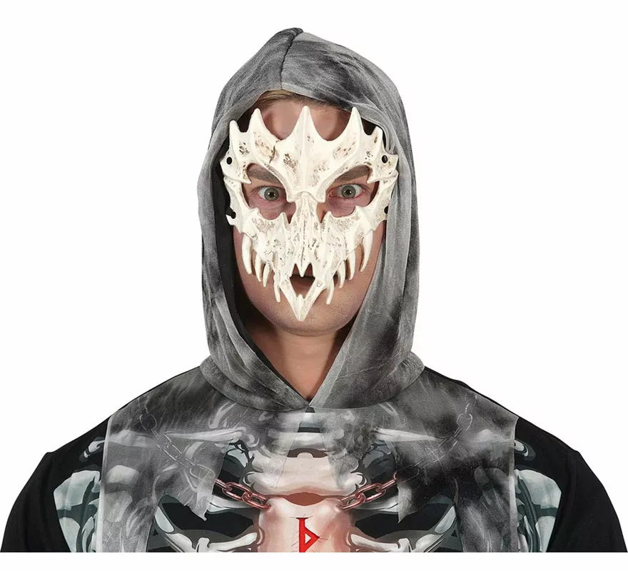 Máscara de Calavera Cornuda de Pvc