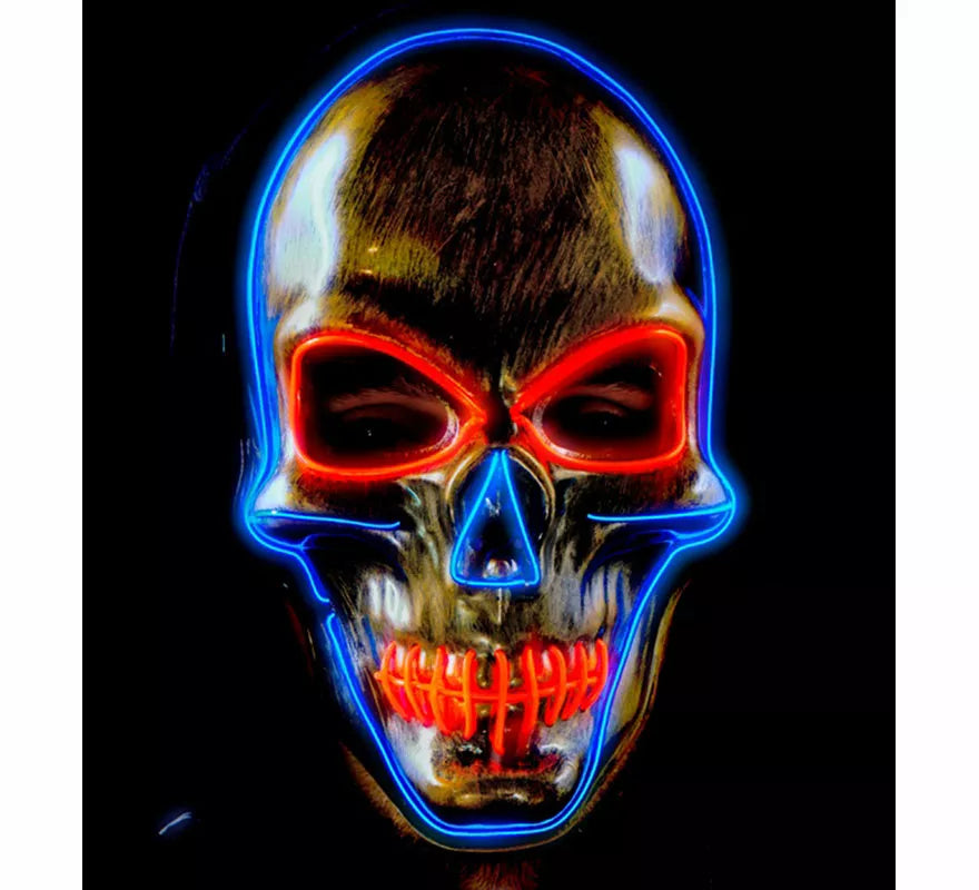 Translation missing: en.Máscara de Calavera dorada LED de Colores