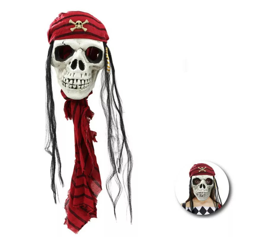 Translation missing: en.Máscara de Calavera Pirata grande de 25x87 cm
