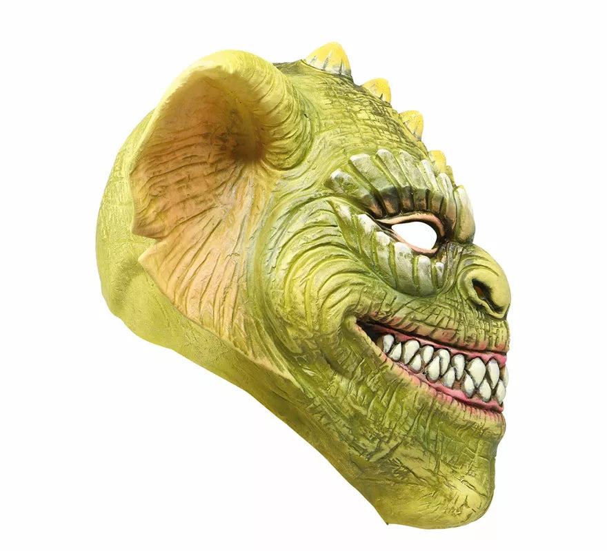 Máscara de Criatura Malévola Verde de Látex