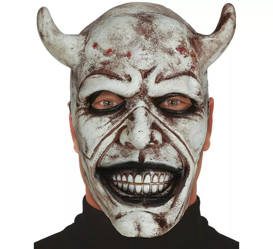 Máscara de Demonio Blanco Látex