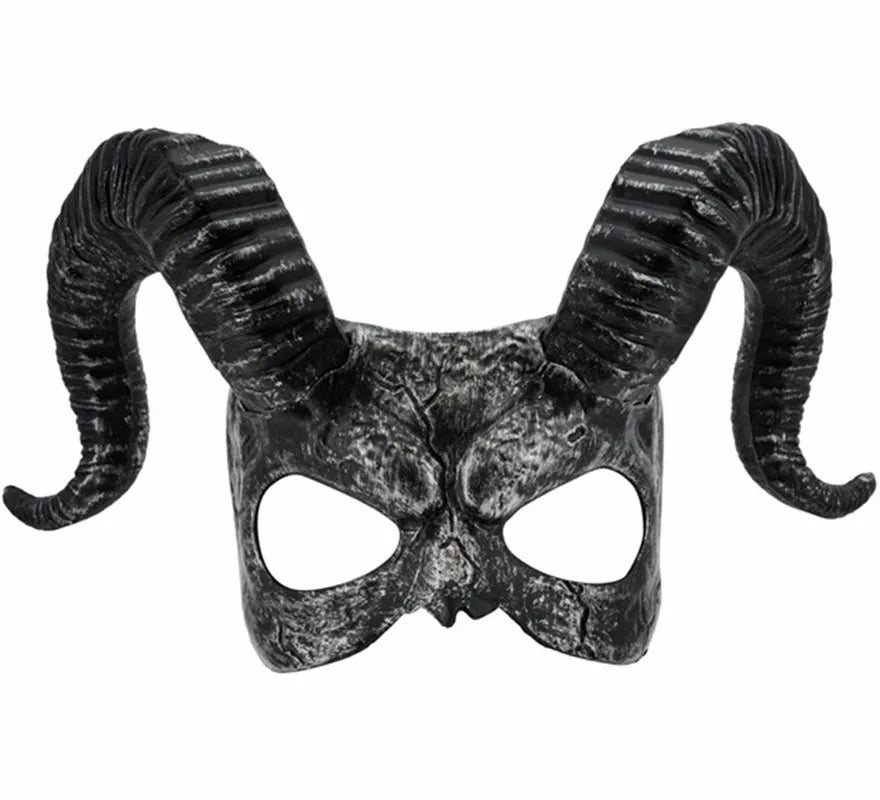 Máscara de Demonio con Cuernos negra