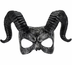 Black Horned Demon Mask