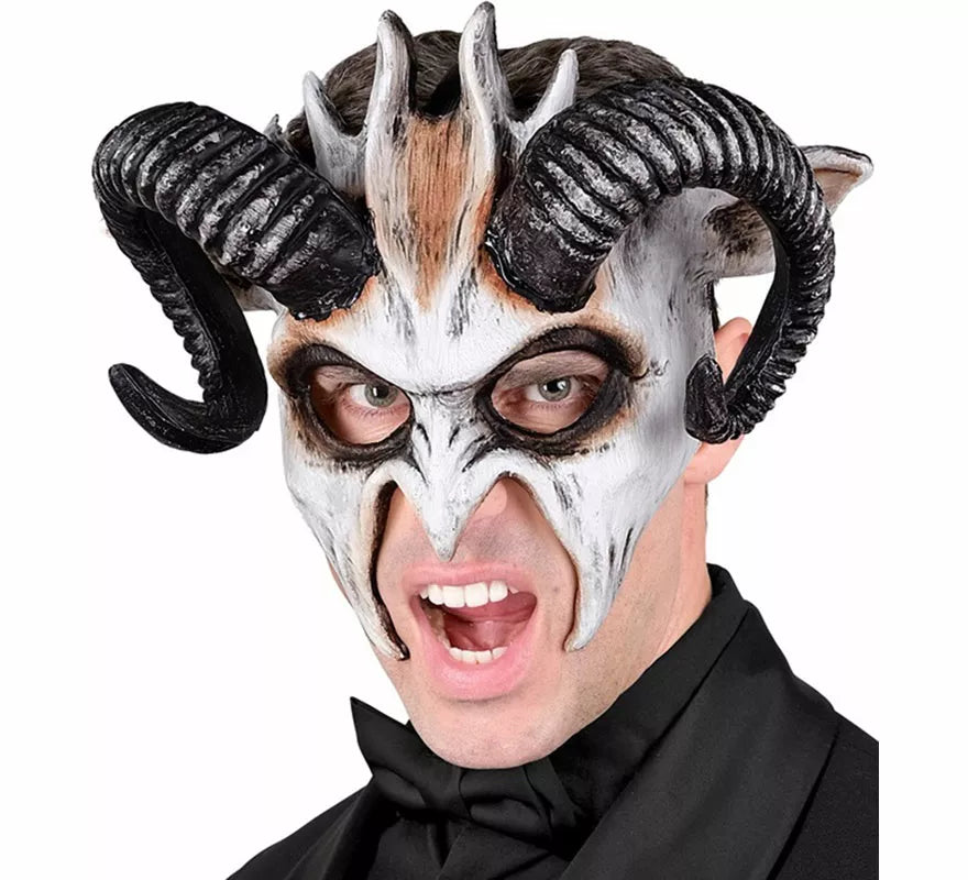 Máscara de Diablo blanco Comedia del Arte