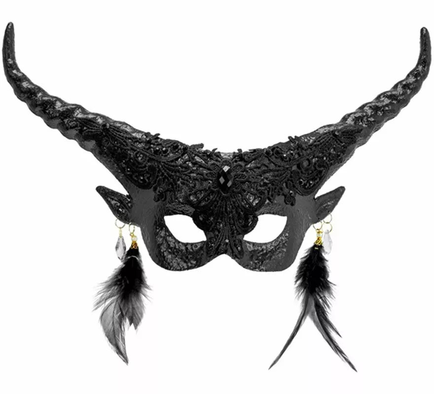 Máscara de Diablo Teatral negra