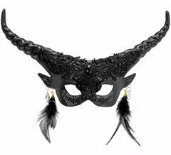 Black Theatrical Devil Mask