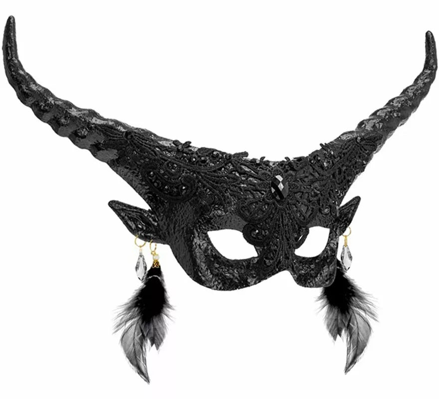 Máscara de Diablo Teatral negra