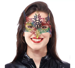 Adult Rainbow Lace Mask