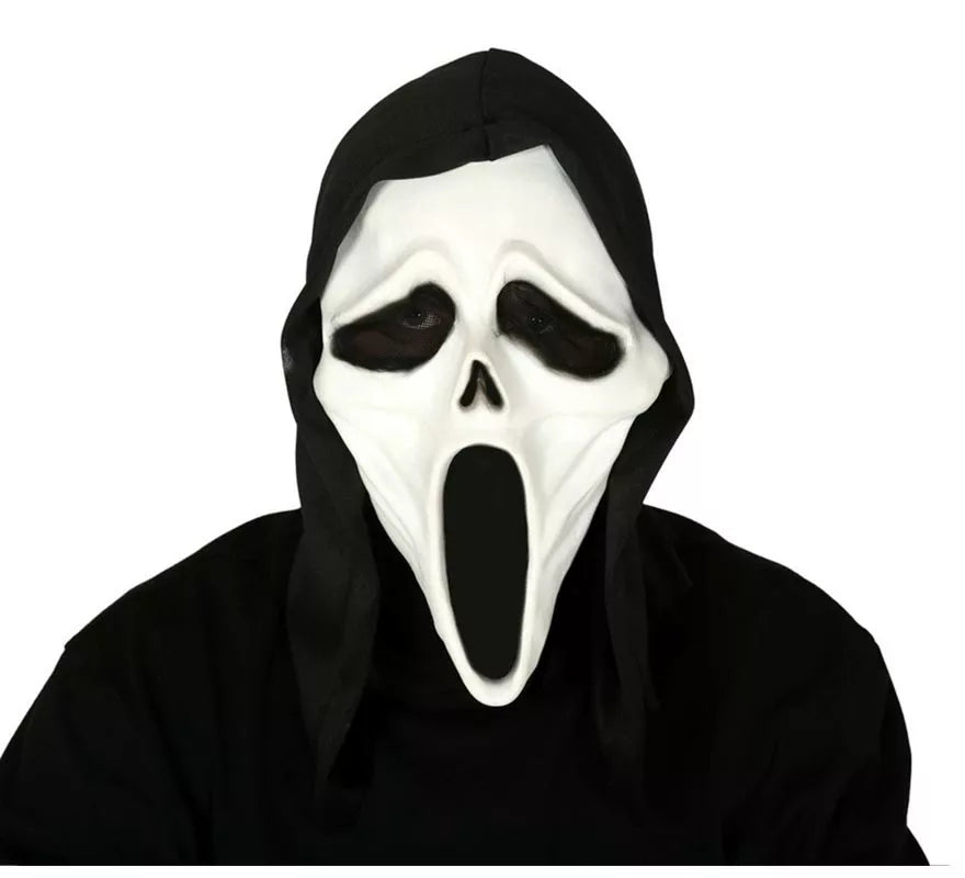 Máscara de Fantasma Asesino con Capucha