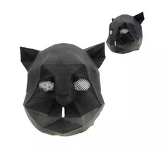 Latex Origami Cat Mask