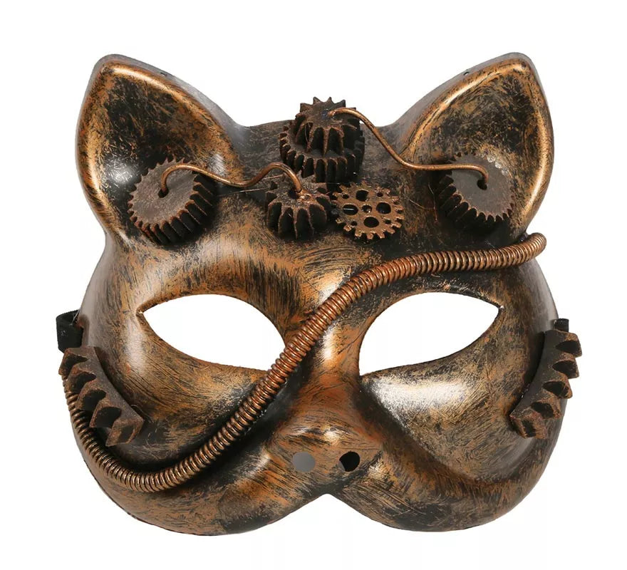 Máscara de Gato Steampunk