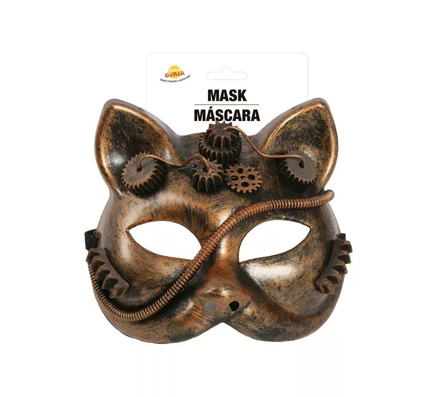 Máscara de Gato Steampunk