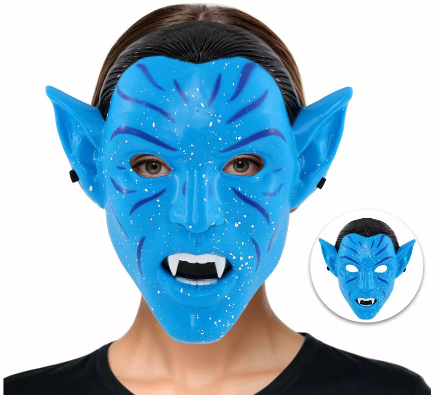 Translation missing: en.Máscara de Guerrera Tribal azul para mujer