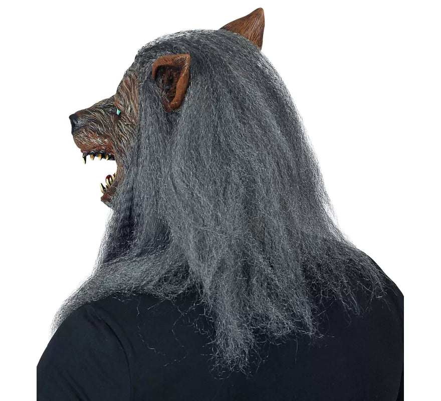 Máscara de Hombre Lobo con Pelo
