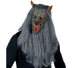 Werewolf Mask with Hair
