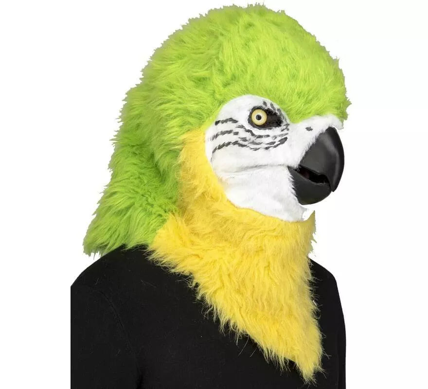 Translation missing: en.Máscara de Loro Verde con movimiento de mandíbula