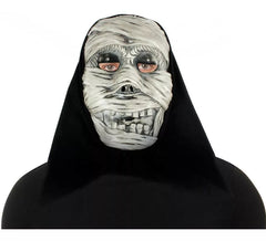 Mummy mask with plastic fabric