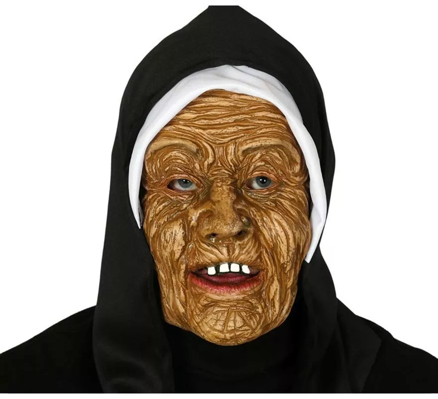 Máscara de Monja Zombie con Capucha