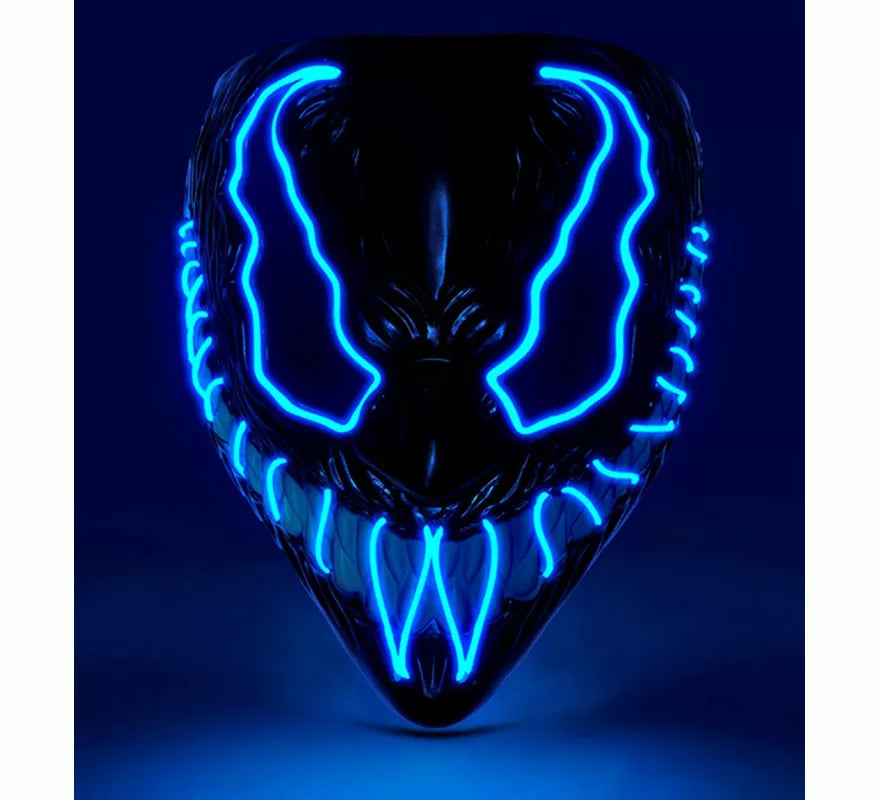 Máscara de Monstruo con LED azul