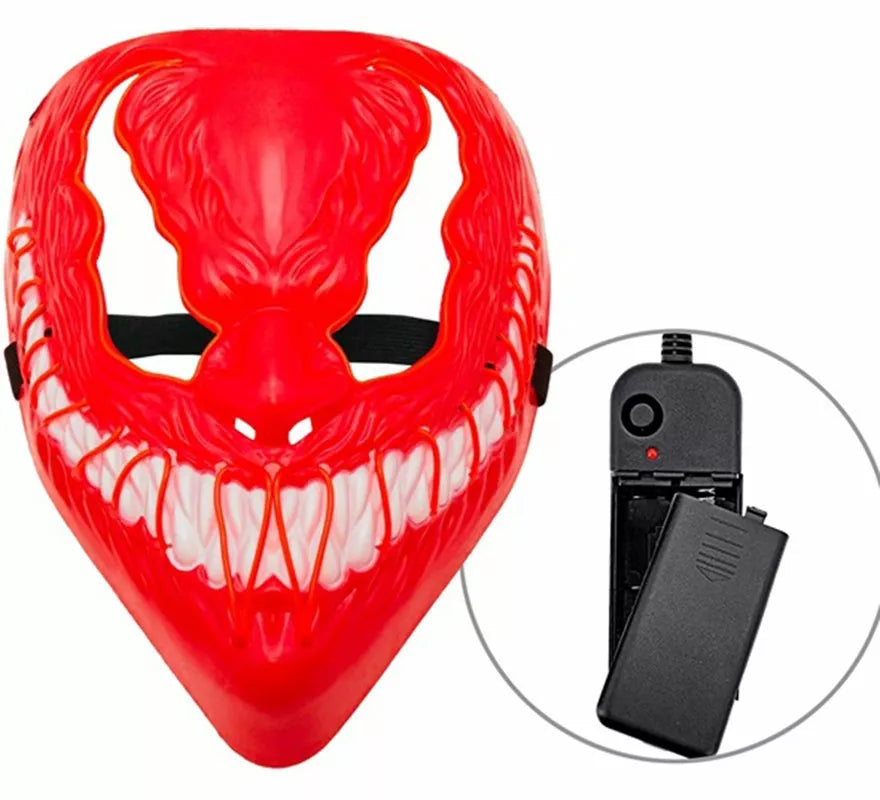 Máscara de Monstruo con LED roja