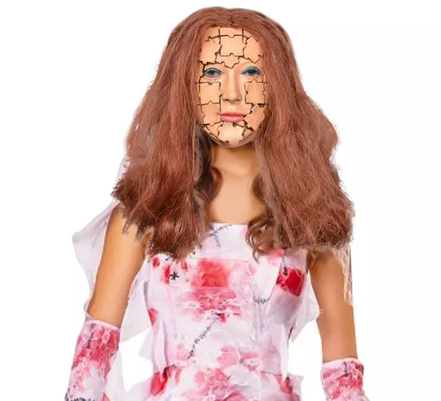 Translation missing: en.Máscara de Mujer Piezas de Puzzle con Pelo