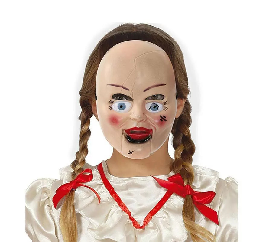 Translation missing: en.Máscara de Muñeca Terrorífica de pvc infantil