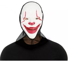Killer Clown Mask with Plastic Fabric