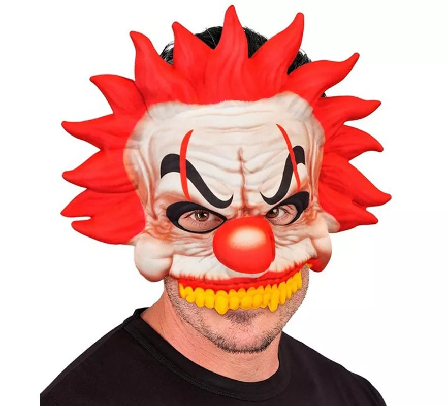 Máscara de Payaso Asesino sin Barbilla