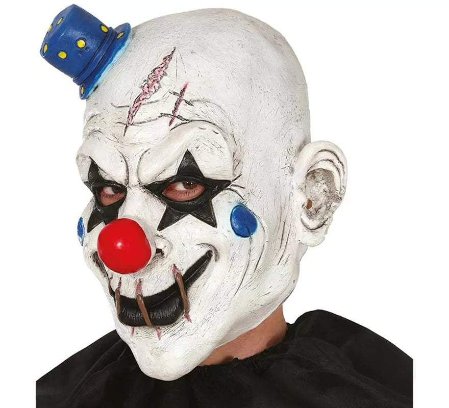 Máscara de Payaso con Gorrito Látex