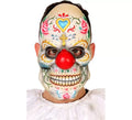 Máscara de Payaso del Día de los Muertos para adultos