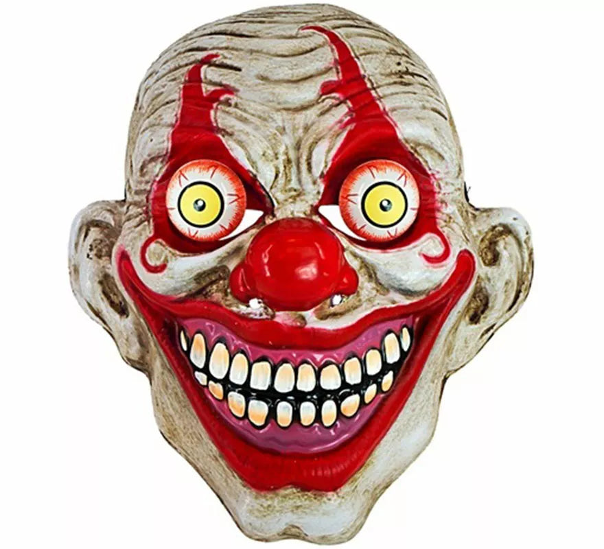 Máscara de Payaso Psicópata con Ojos Saltones
