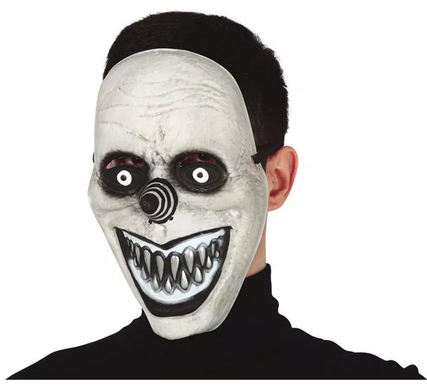 Translation missing: en.Máscara de Payaso Sonriente Gris de PVC