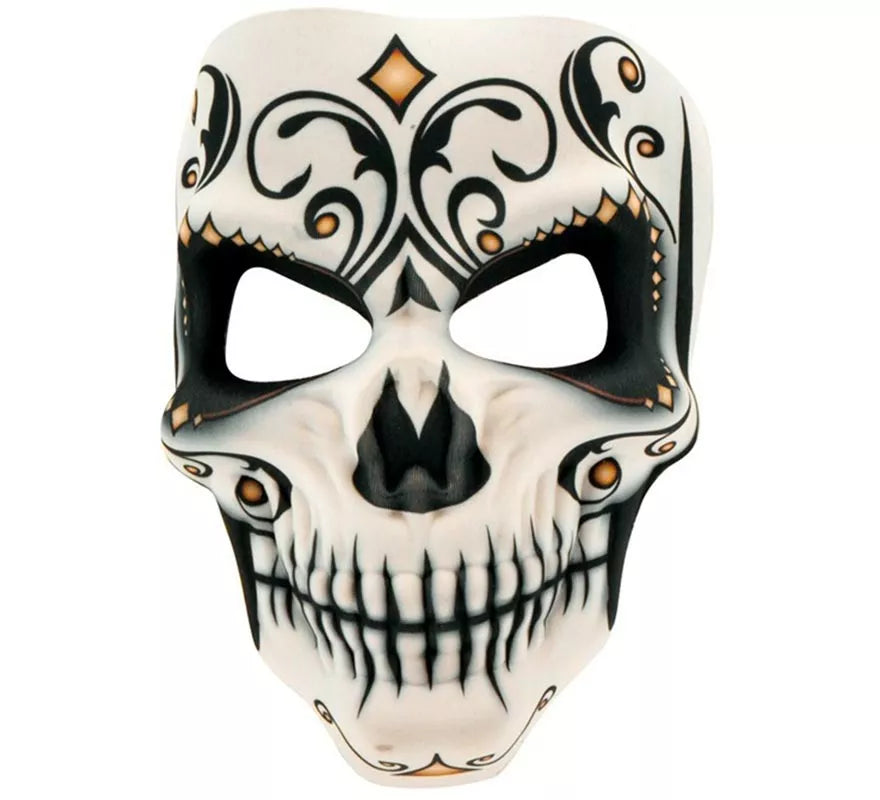 Máscara de Señor Calavera Día de Los Muertos