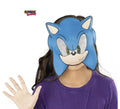 Máscara de Sonic azul infantil