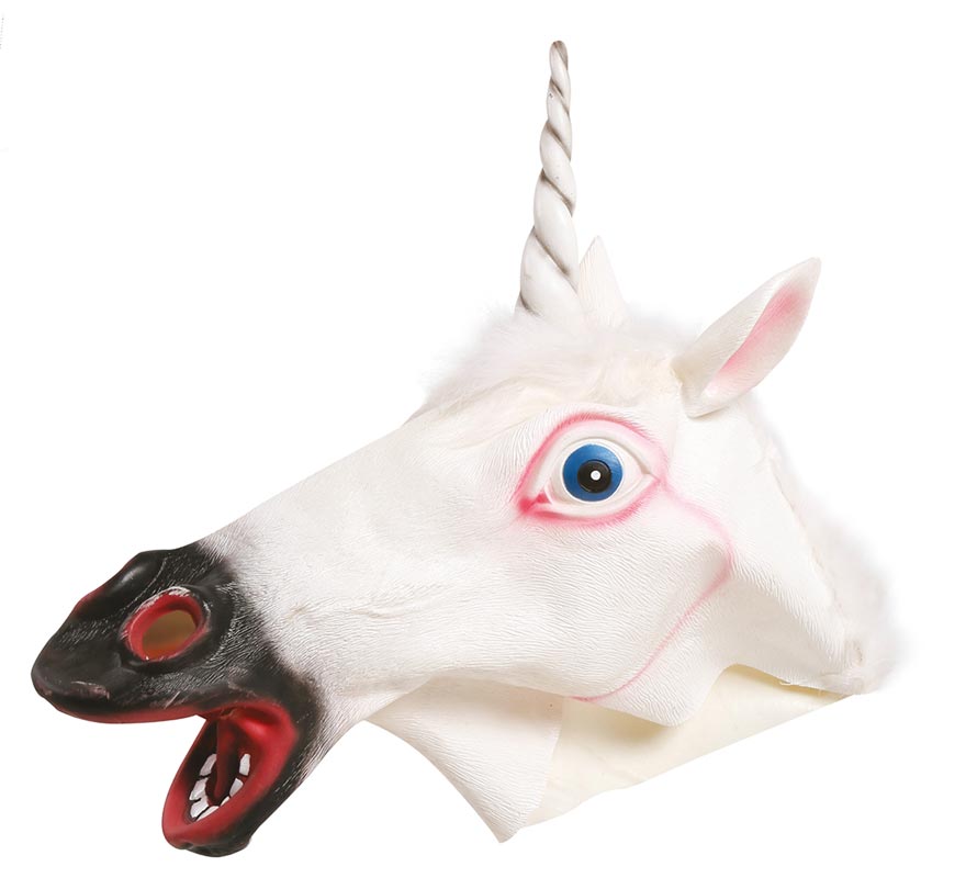 Máscara de Unicornio Blanco