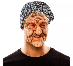 Old Woman Mask with Handkerchief