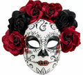 Máscara Día de Los Muertos con Rosas