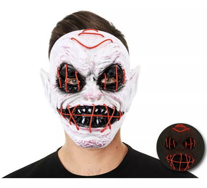 Máscara Diablo con Tubo de Luz