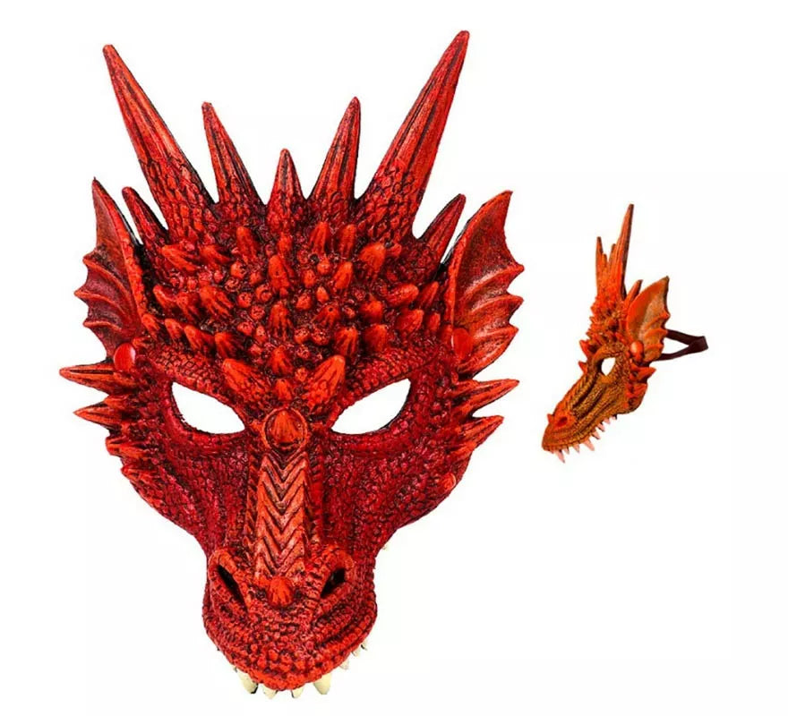 Translation missing: en.Máscara Dragón rojo con cuernos