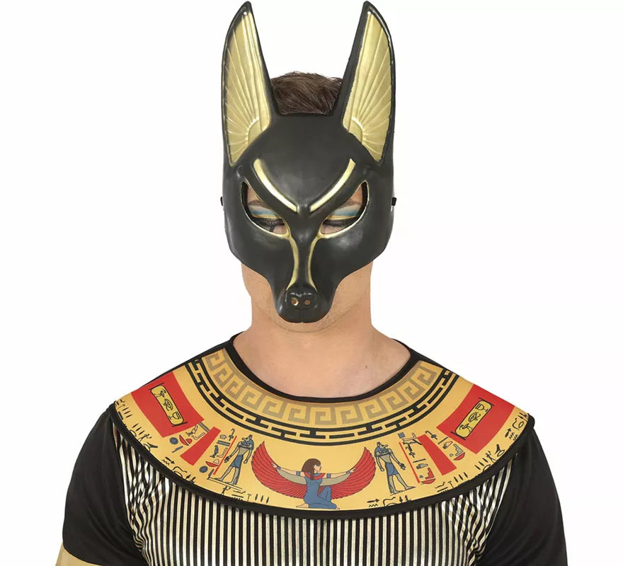 Translation missing: en.Máscara Egipcia de Anubis de PVC adulto