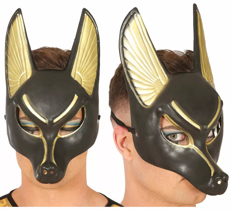 Translation missing: en.Máscara Egipcia de Anubis de PVC adulto
