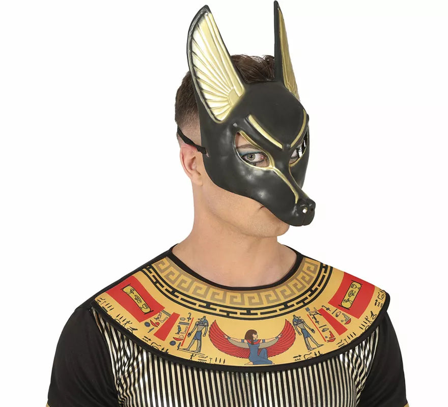 Translation missing: en.Máscara Egipcia de Anubis de PVC adulto
