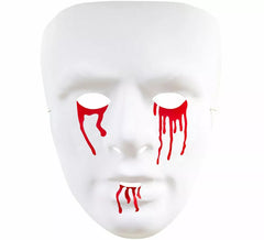 White PVC Bloody Mask
