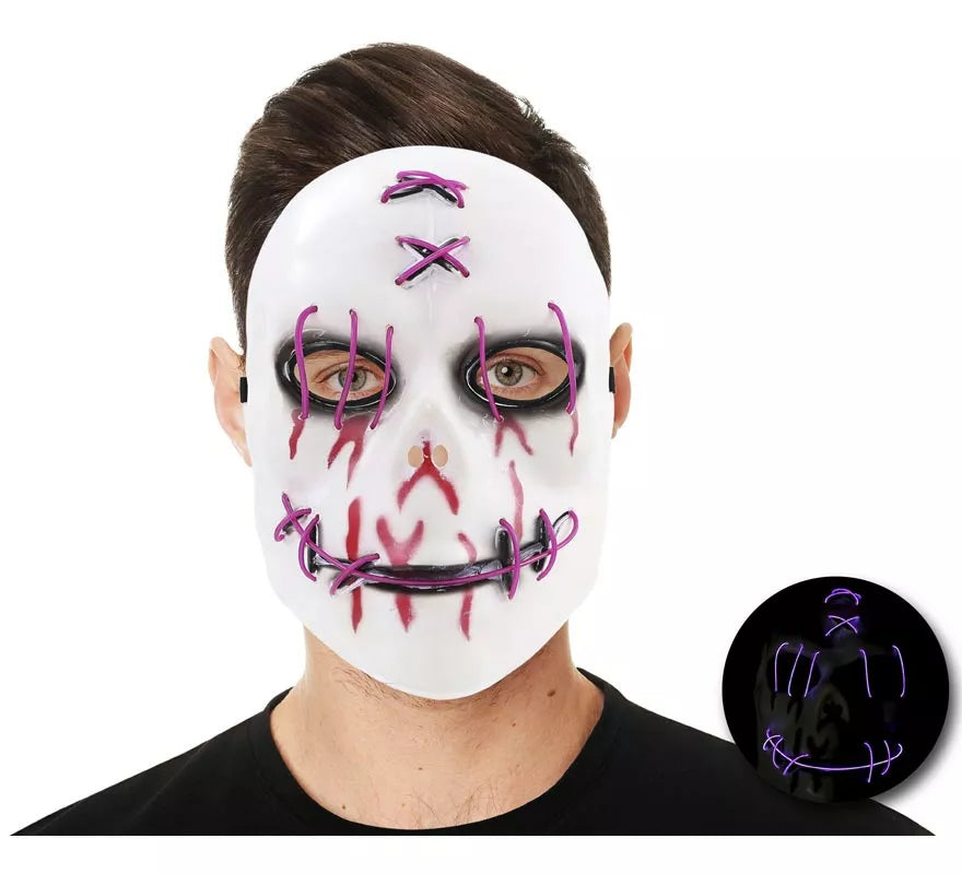 Máscara Joker con Tubo de Luz
