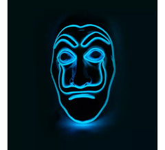 Dali and La Casa de Papel Blue LED Mask