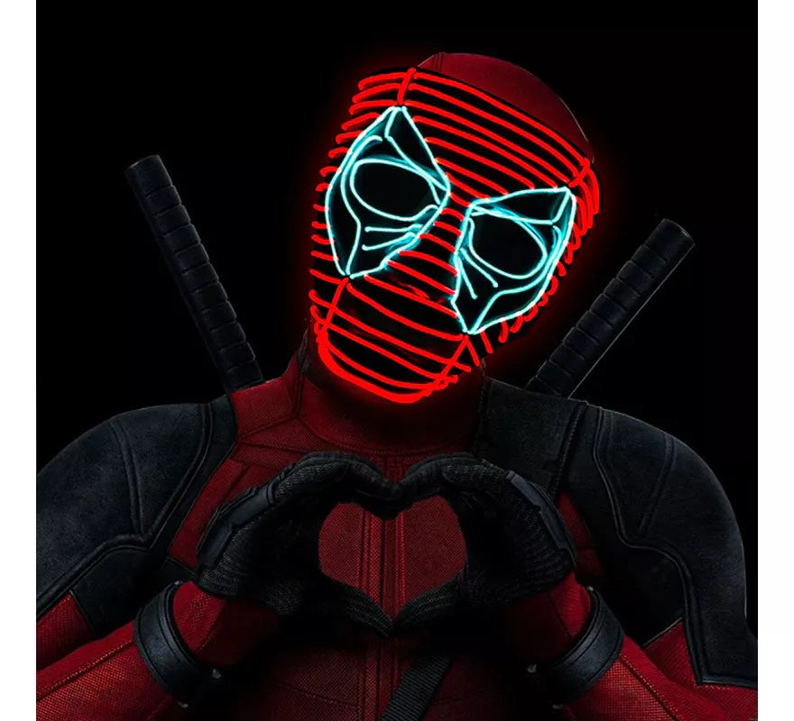 Máscara LED de Deadpool de Marvel