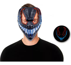 Maschera Monster LED bicolore con luce in plastica
