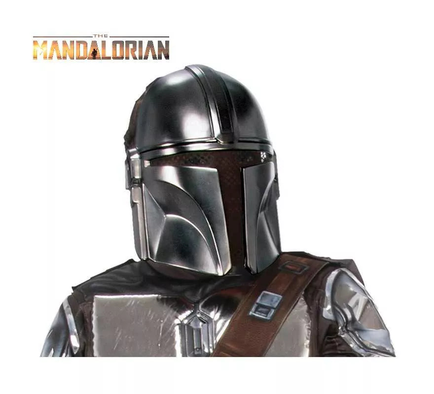 Translation missing: es.Máscara Mandalorian Beskar Plateado para niño