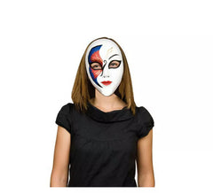 Blue and red Venetian mask or mask